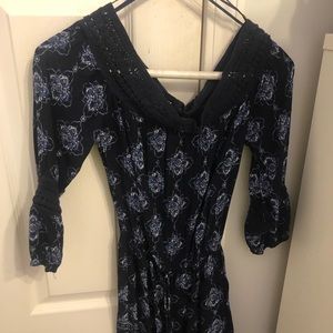 off the shoulder hollister romper